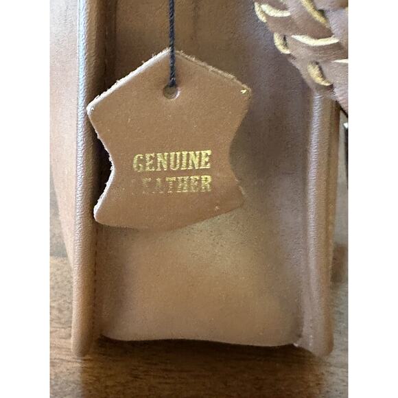 Leather Crossbody Brown Saddle Bag Type Handbag - Picture 7 of 14